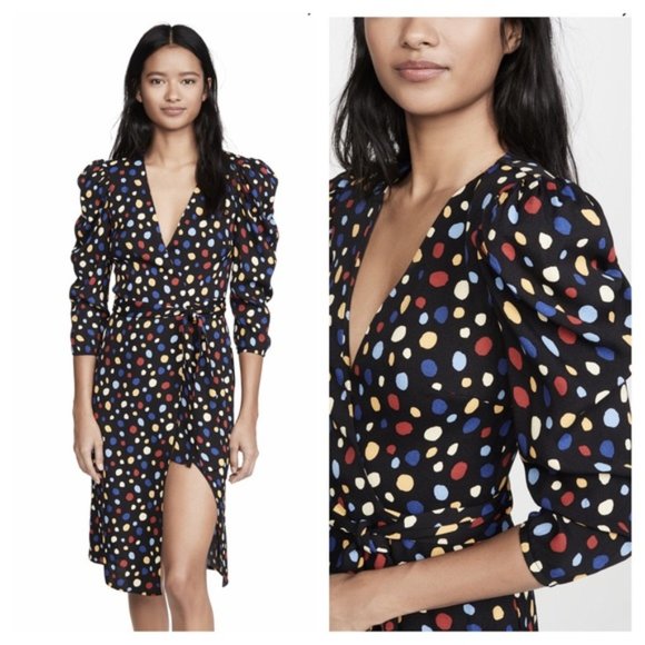 Reformation Jaylee S Fiesta Wrap Dress NWT $248 - Picture 3 of 8